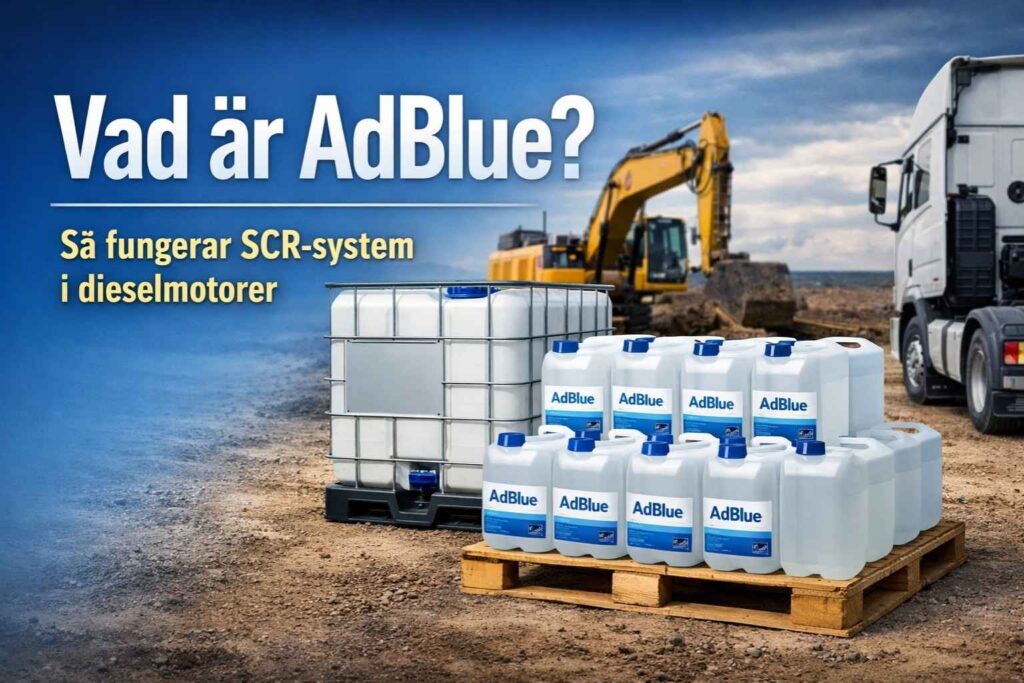 AdBlue i SCR-system på entreprenadmaskin – minskad kristallisering och färre driftstopp