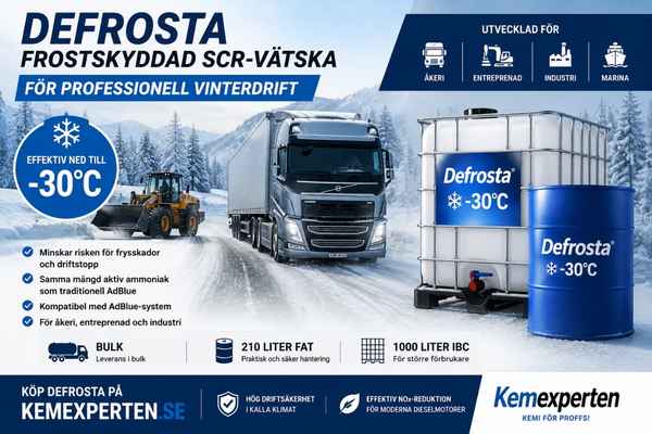 Defrosta frostskyddad SCR-vätska för professionell vinterdrift ned till −30°C